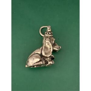Party Dog Sterling Silver Jewelry Charm #family pet #party